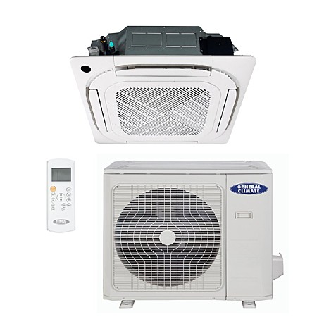 Кондиционер General Climate GC-4C36HRN2 / GU-U36H2 / Панель T-MBQ4-04B кассетная сплит-система комплект