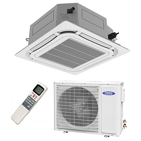 Кондиционер General Climate GC-4C60HRF / GU-U60HF / Панель GC-TF01 кассетная сплит-система комплект